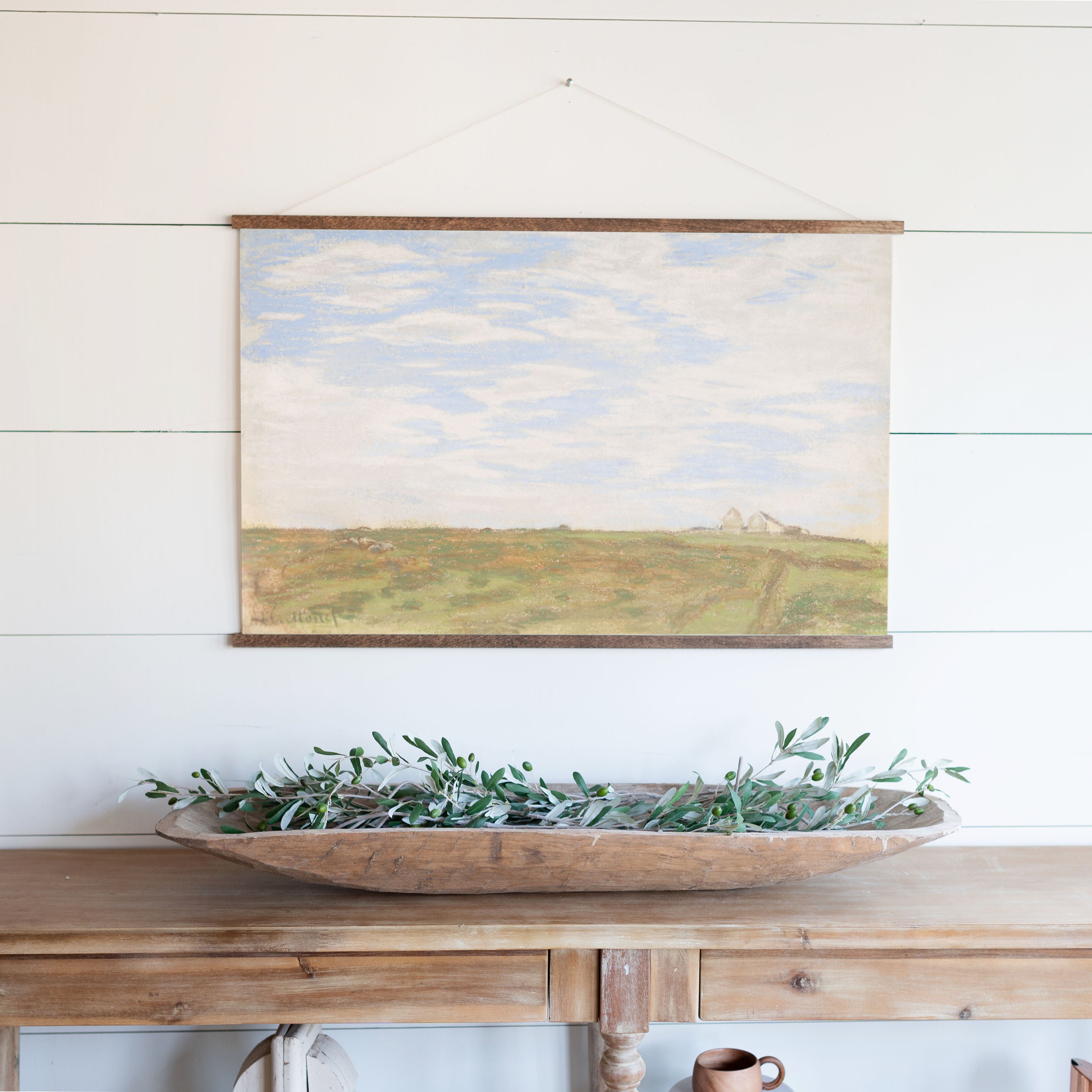 Farmhouse Painting Wall Art Canvas Wall Art Landscape Etsy