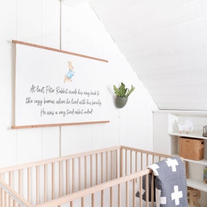 Tired Peter Rabbit Peter Rabbit Canvas Print | Tired Rabbit Quote Nursery Decor | 330 - Etsy