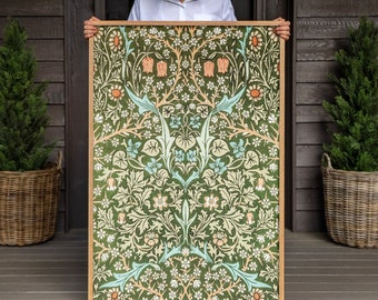 William Morris Botanical Art Print: Framed Cotton Canvas | F501
