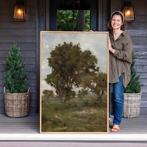 Tree Artwork | Nature Decor | Framed Wall Art | Cottagecore | Vintage Art Print | F668