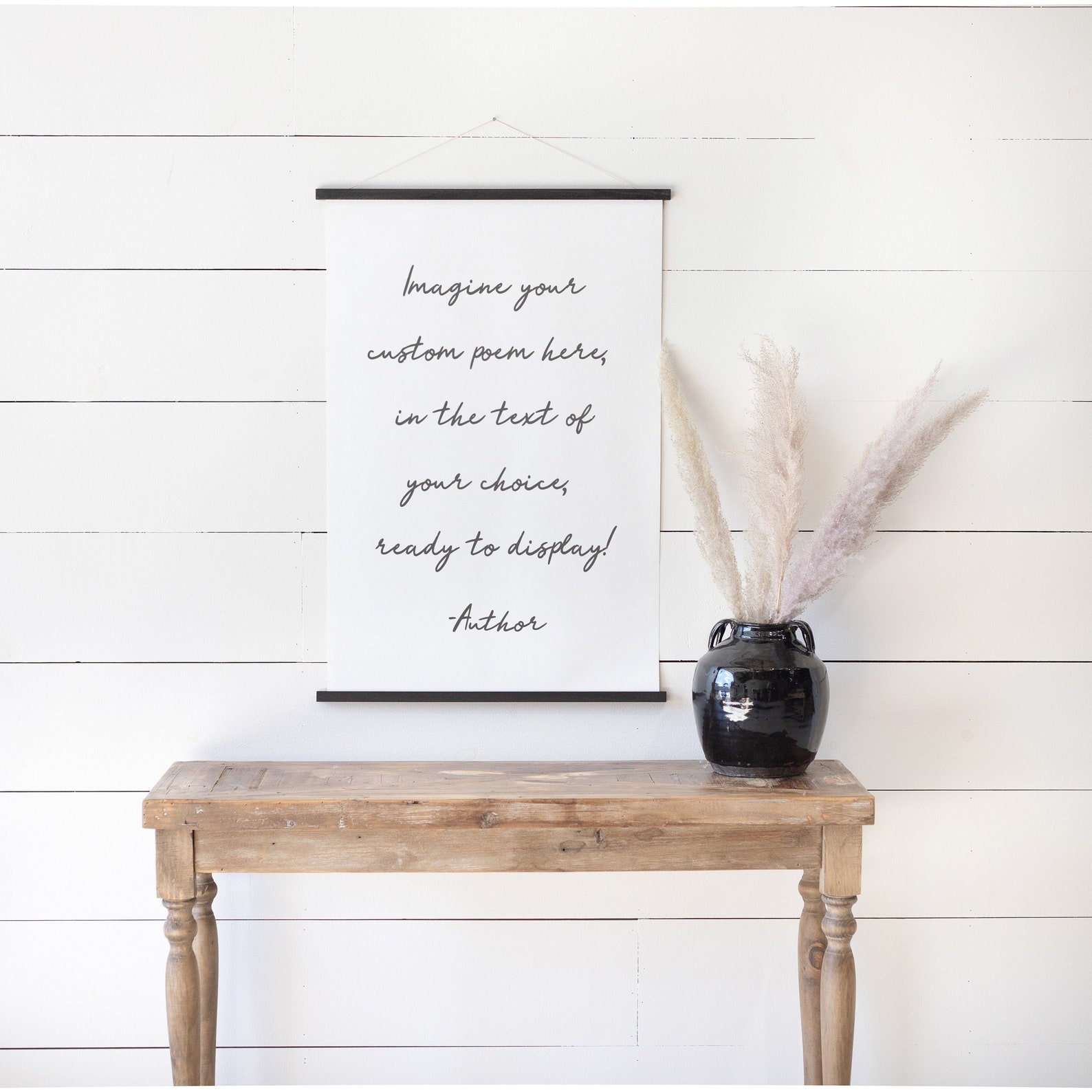 Custom Poem Hanging Canvas Sign Personalized Poem on Canvas Etsy