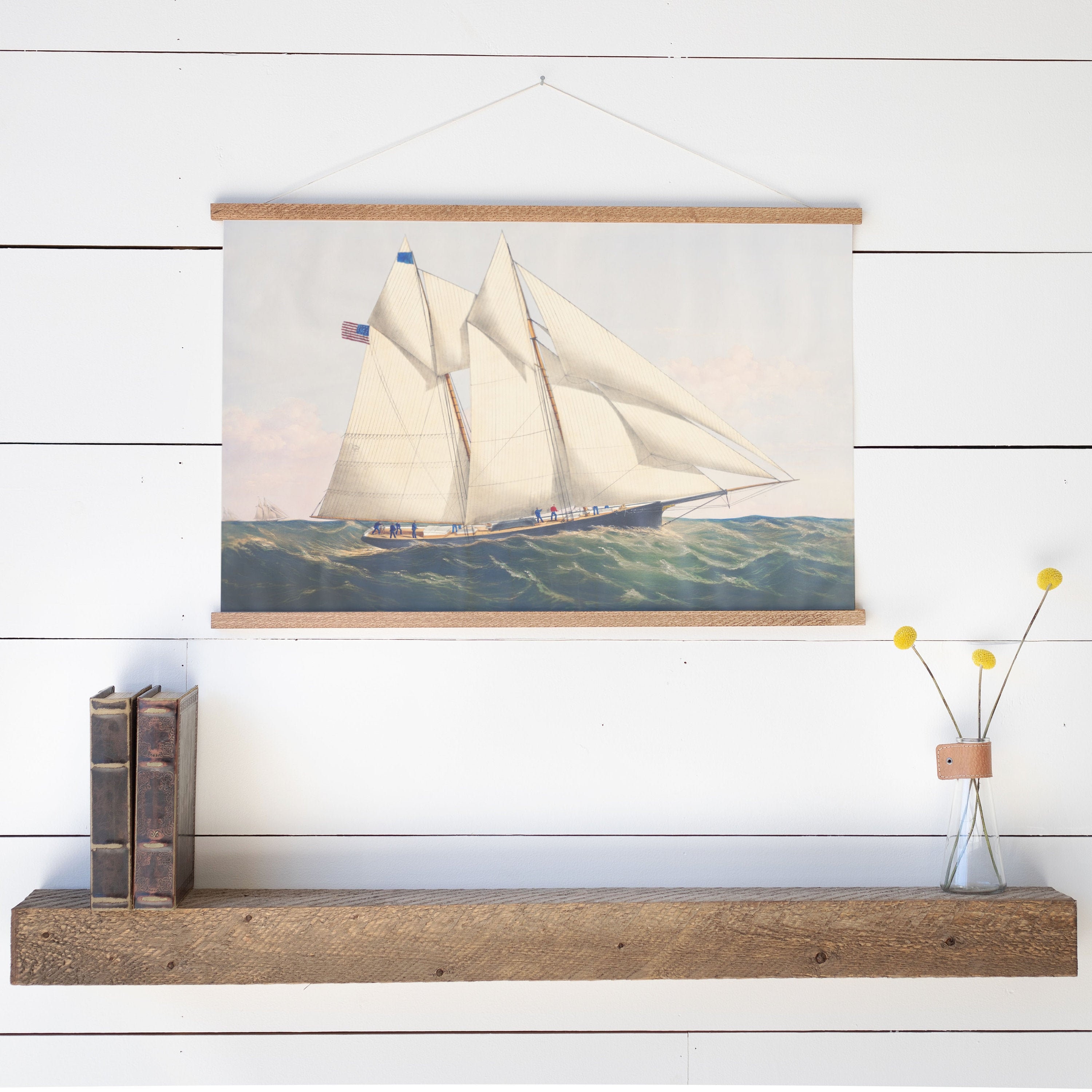 Sailboat Wall Art Coastal Wall Decor Landscape Artwork Etsy