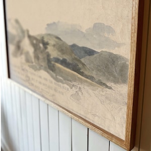 Vintage Scripture Canvas Wall Art: Matthew 7 House Built On The Rock | F201 image 5