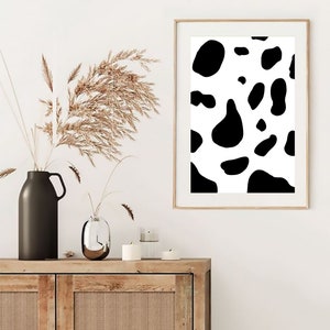 Cow Digital Print, Cow Print, Modern Style, Vegan