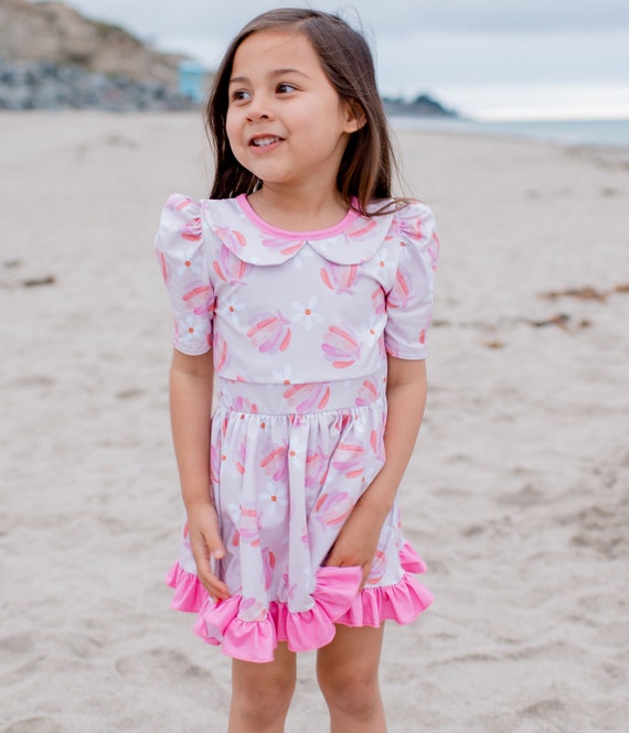 childrens beach dress Girls Hand Smocked Summer Beach Dress main image 0