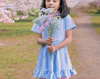 Spring Pastel Colored Twirl Dress
