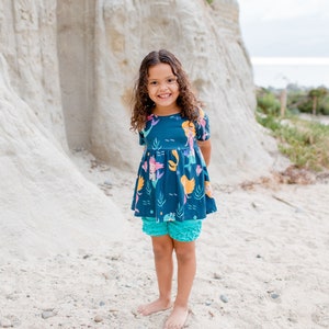 MERMAID TODDLER TUNIC summer outfit for girls