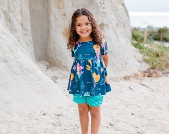 MERMAID TODDLER TUNIC summer outfit for girls