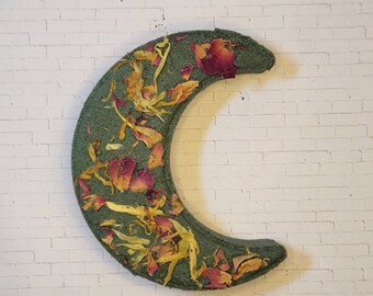 Midnight Moon Luxury Bath Bomb - Black Bath Bomb with Rose & Calendula Petals - Halloween Collection - Peachy Clean Exclusive