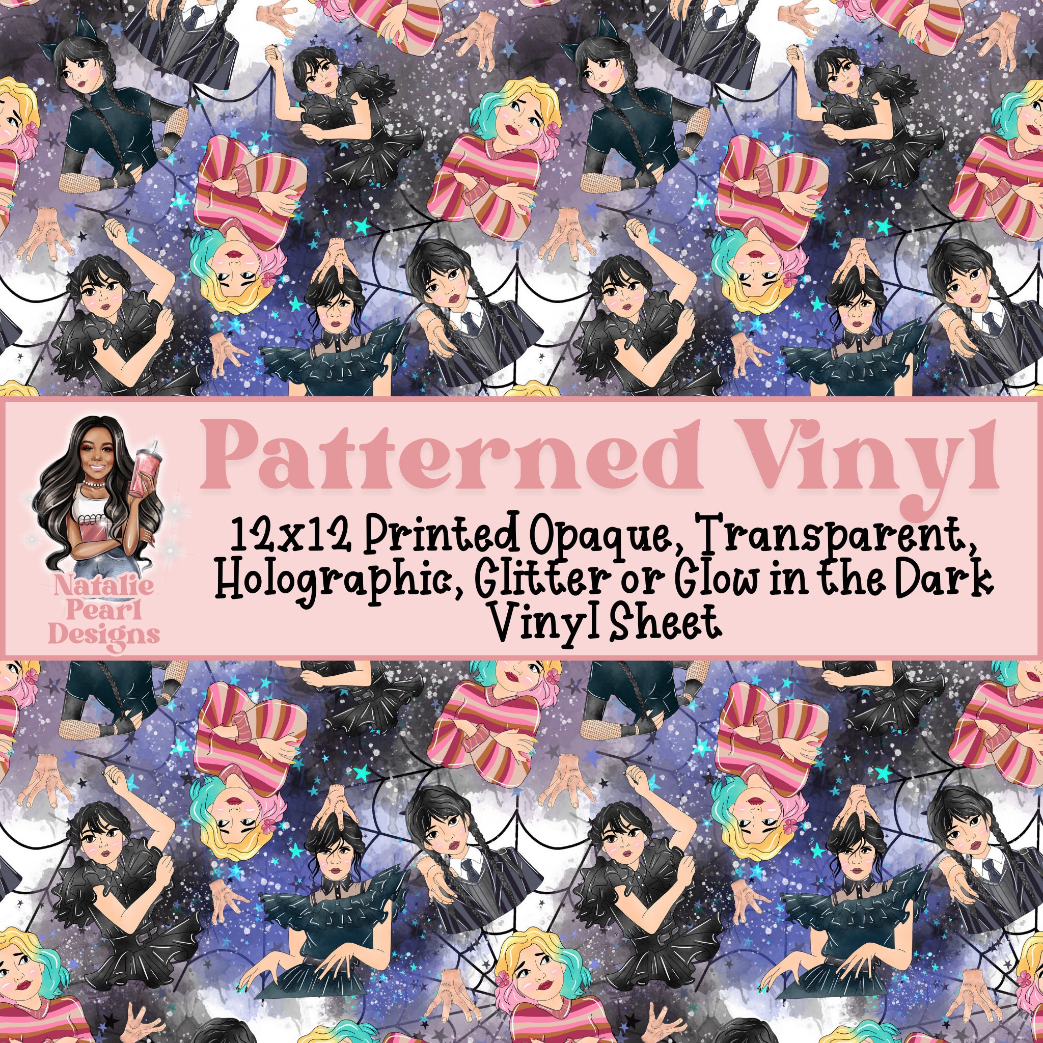 Rose Gold Holographic Vinyl Light Pink Holographic Adhesive Vinyl 12x12  Sheets Permanent Vinyl Oracal 651 Equivalent Vinyl