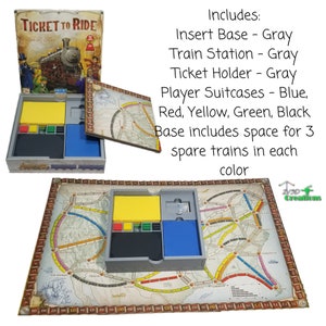 Ticket to Ride Box Insert