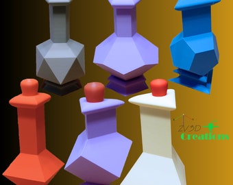 Dice Potion Bottles (dice storage) - STL Files for 3d Printing