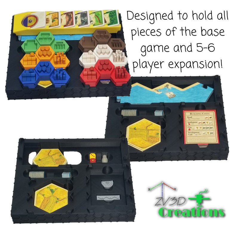 Catan Box Insert - STL Files for 3d Printing - Etsy
