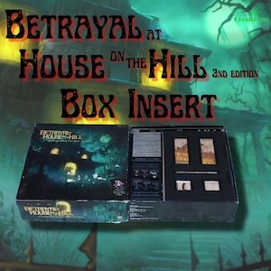 Betrayal at House on the Hill 2nd edition Box Insert - STL Files for 3d Printing