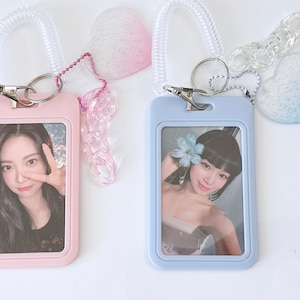 Kpop Idool Fotoalbum Verzamelen Werk Opaal Beveiliging Swipe Kaarthouder Case Protector Sleutelhanger Ketting Geplakt op hartplaat