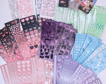 kpop Idol Photocard photo Album Collect Work Opal Security Swipe Card Holder Decor Toploader Polco Protector Craft Scrapbooking Stickers