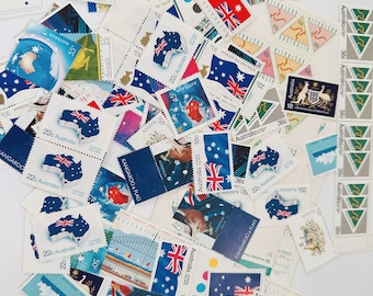 Bandera del Día Nacional de Australia, Koala, canguro, imagen, sellos relacionados, surtido de sellos de menta australianos, pegatinas para colección, álbum de recortes