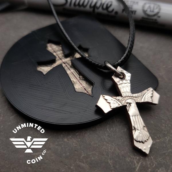 UnMinted | US Half Dollar Gothic Cross Coin Cutting Tracing Jig