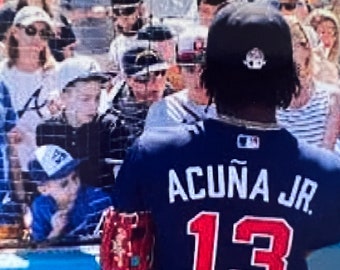 ロナルド・アクーニャ・ジュニア アトランタ・ブレーブス 直筆サイン