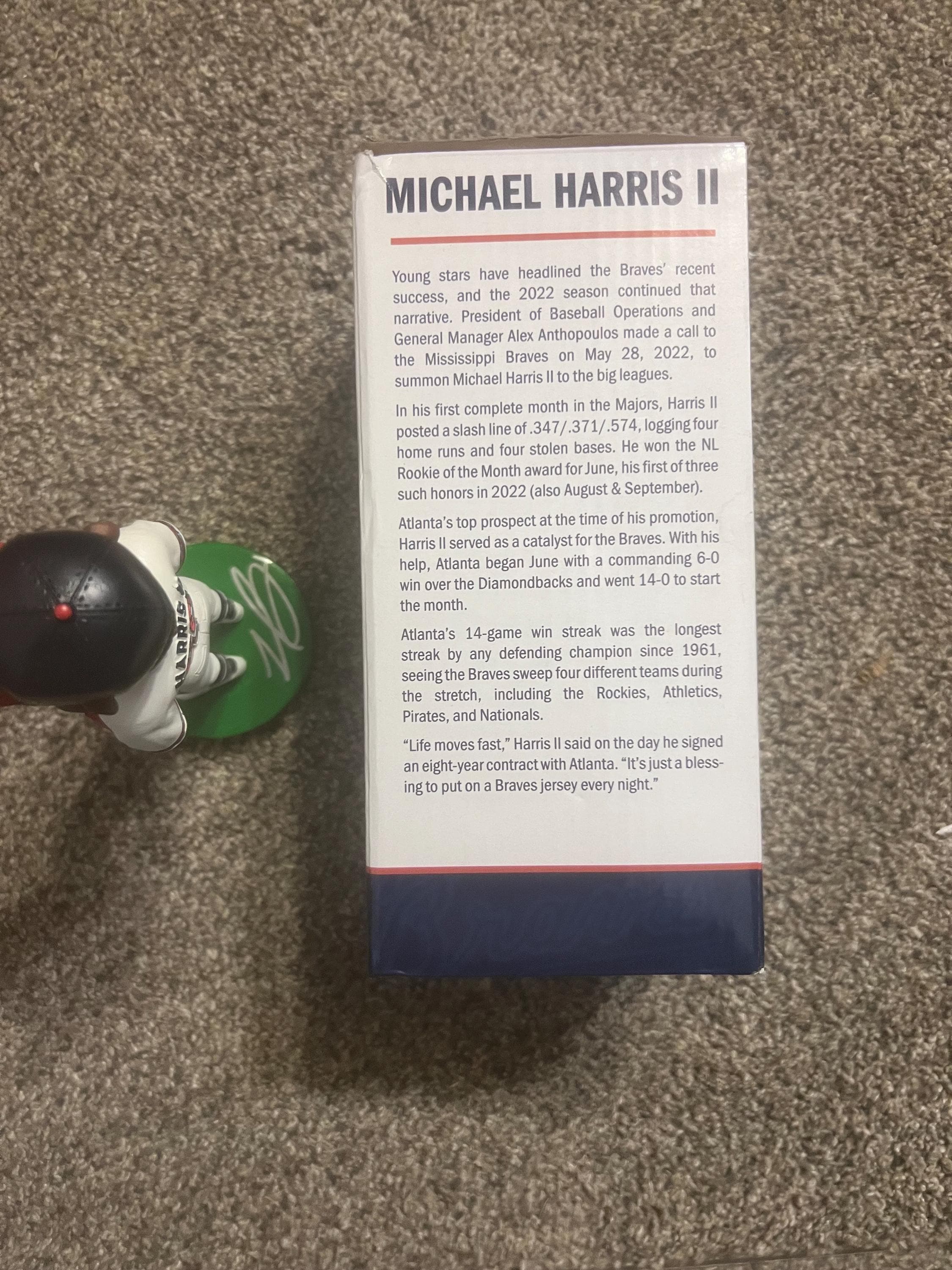【2022ナリーグ新人王】Michael Harris II /99_直筆サイン Michael Harris II Atlanta Braves NL Rookie of the Year Signed