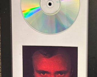 Phil Collins Genesis Signed Framed CD W/cover Photo 7x13 No Jacket