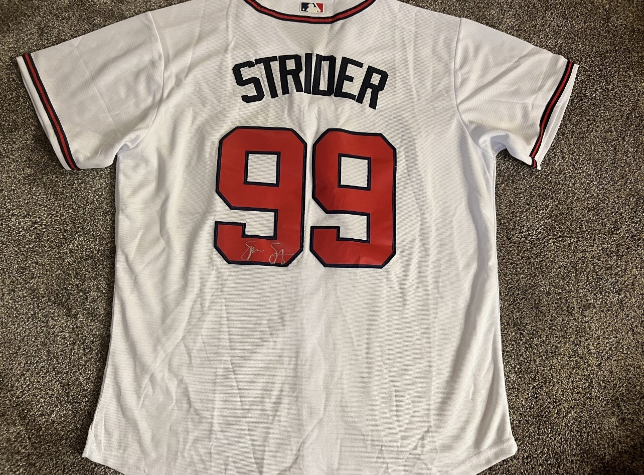 Spencer Strider Atlanta Braves Ace & All-star Signed White 