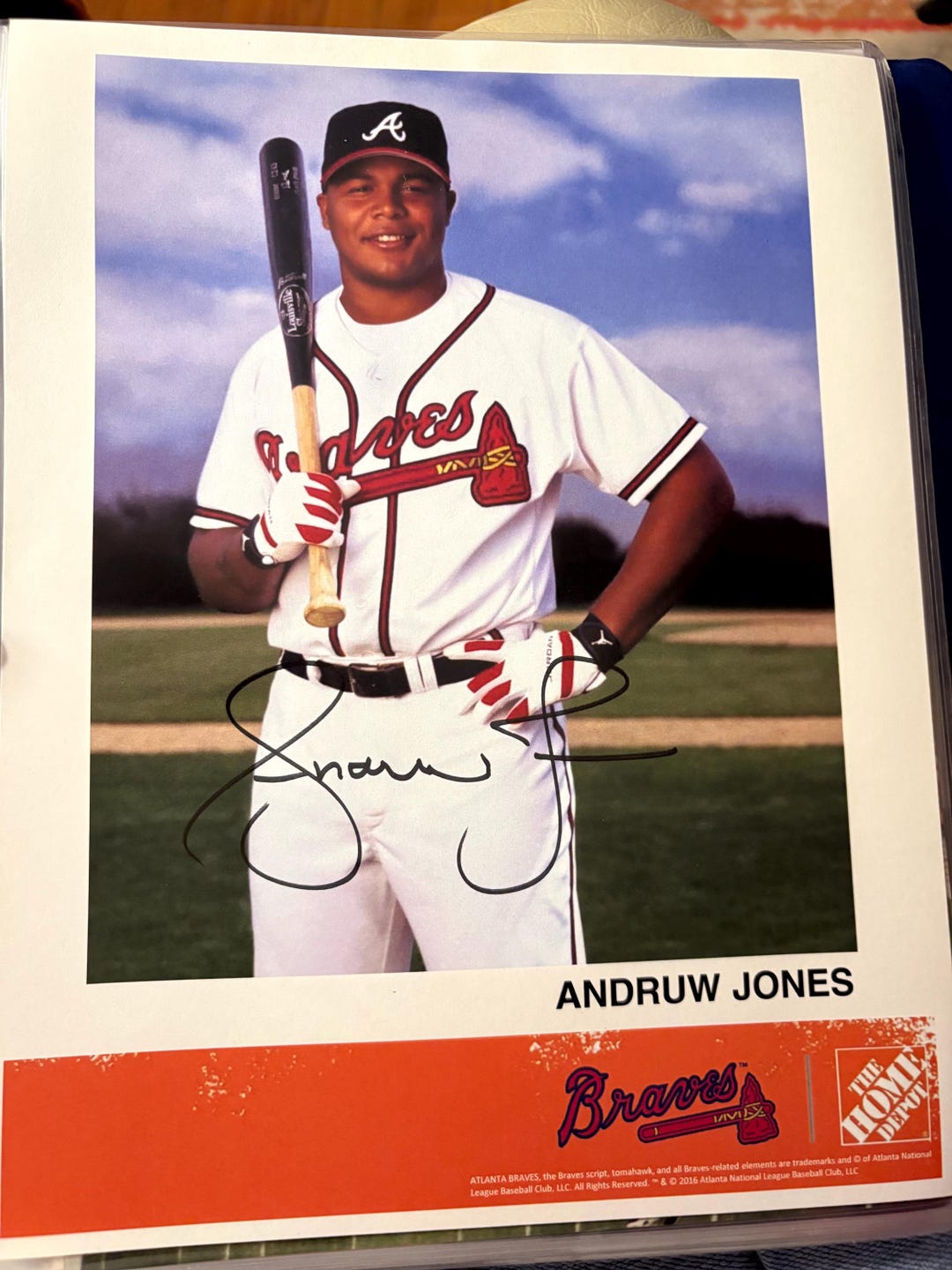 Andruw Jones Atlanta Braves Hall of Fame Signed Photo - Etsy