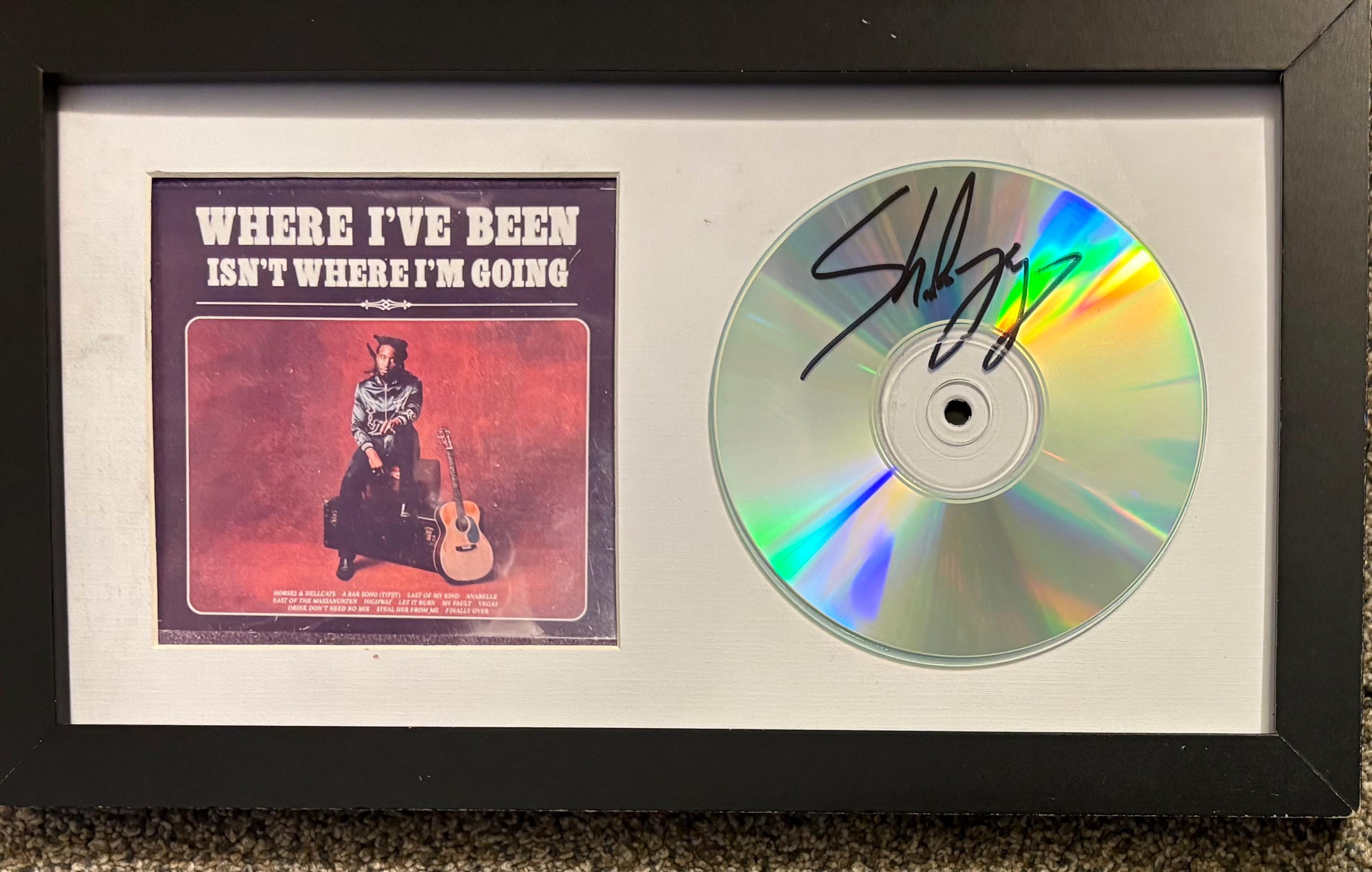 Shaboozey サイン入り額入りCD（7x13インチ、カバー写真付き） - Etsy 日本