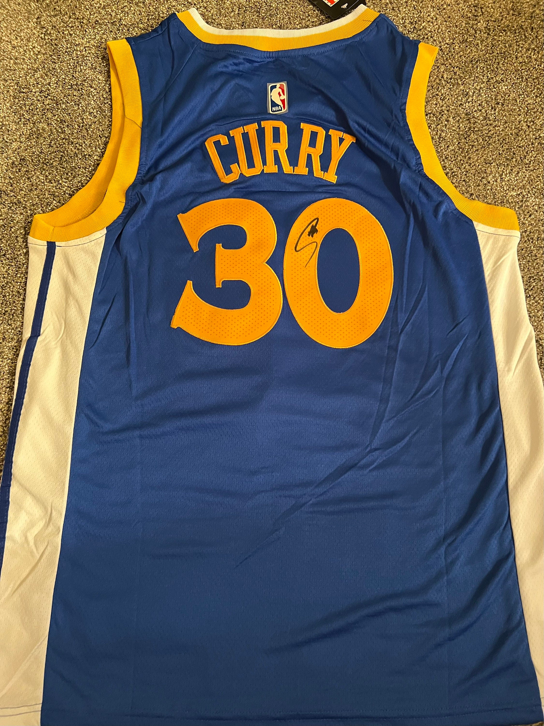 Stephen Curry Golden State Warriors Autographed Custom Basketball Jersey  W/COA