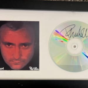 Phil Collins Genesis Signed Framed CD w/Cover Photo 7x13 No Jacket Required