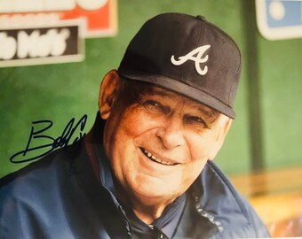 Bobby Cox Atlanta Braves Legendary HOF Manger Signed 8x10 Photo