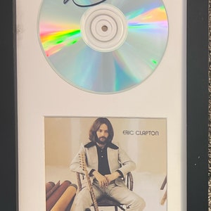 Eric Clapton Signierte gerahmte CD und Foto 7x13 Crossroads