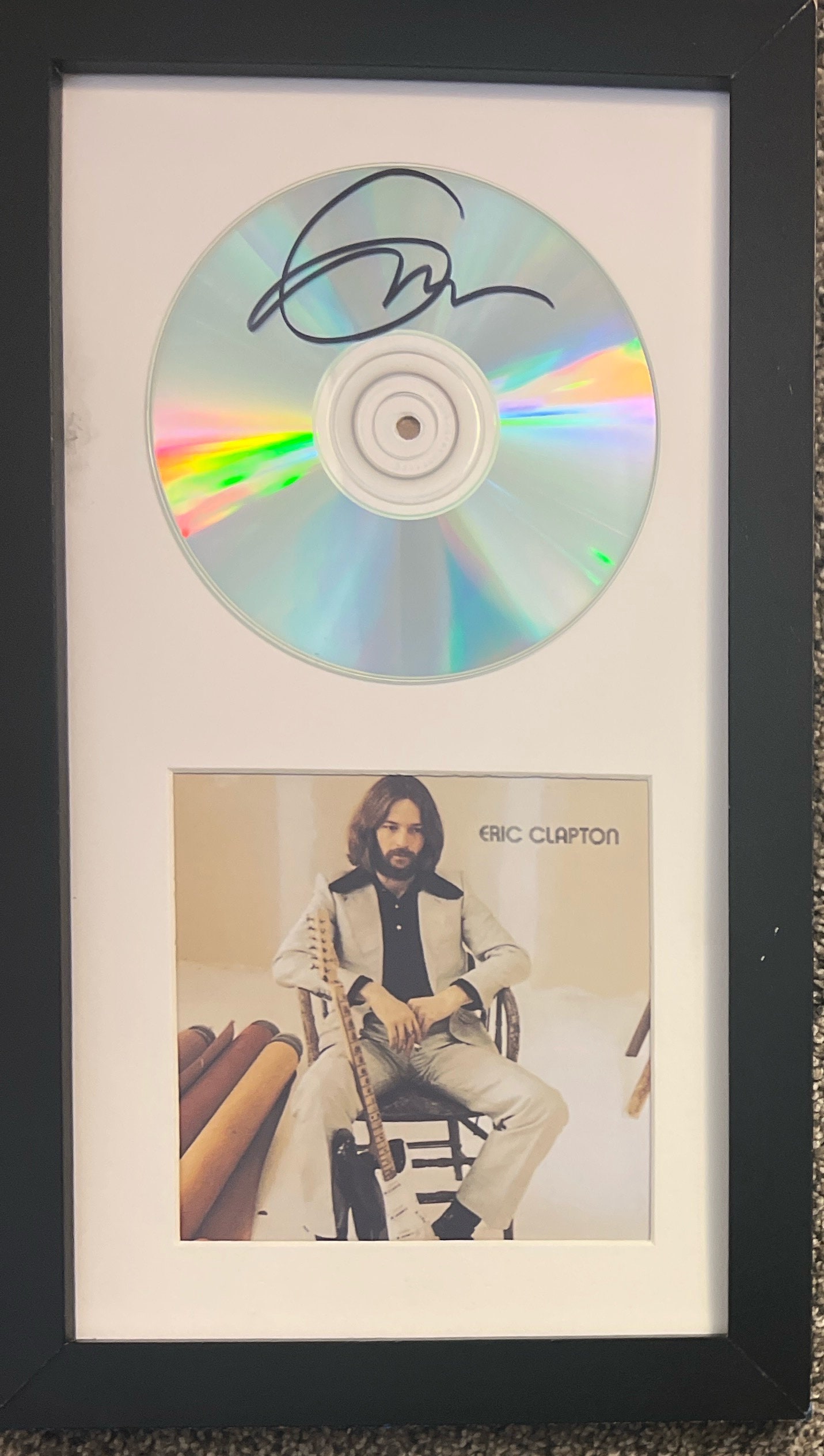 ☕ERIC CLAPTON 直筆サイン　フォトフレ－ム Eric Clapton Signed Photograph