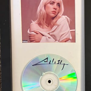 Billie Eilish Signed Framed CD w CD Cover Photo 7x13  Happier Days Than Ever