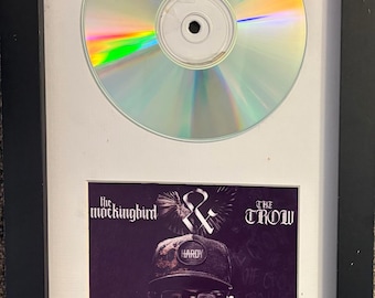 Hardy Signed Framed CD w Cover Photo in 7x13. The Mockingbird The Crow