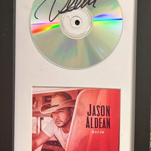 Jason ALDEAN Signed Framed Photo & CD in 11x14 Macon