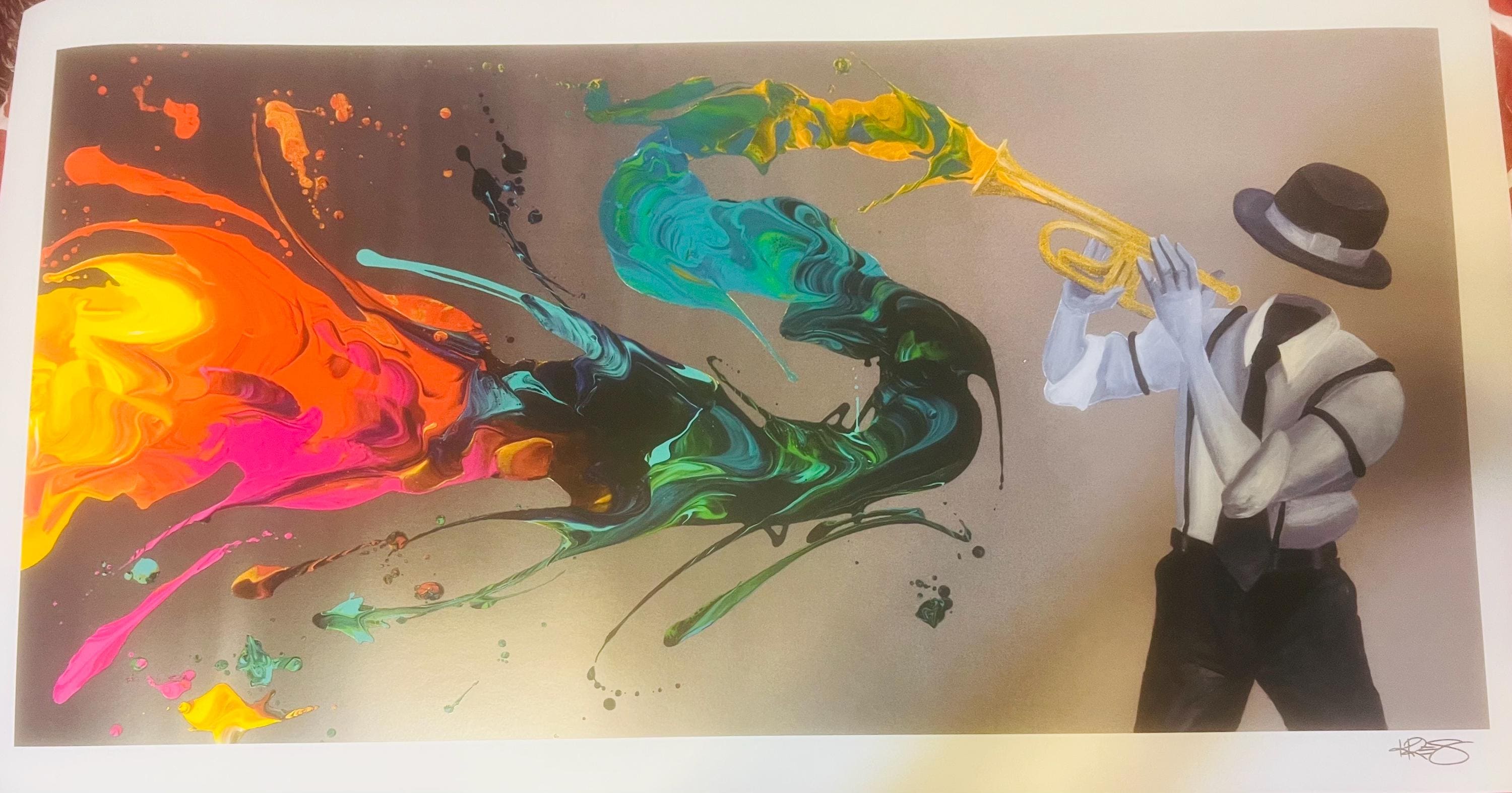 Kre8 “colorful Notes” Lithograph @21x38 Printed Signature Print - Etsy