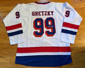 ウェイン・グレツキー直筆サイン入りエドモントン・オイラーズNHL