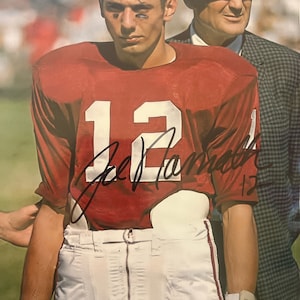 Joe Namath Alabama Crimson Tide Signed 8x10 Photo Jets