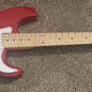 Angus Young AC/DC Signed Electric Red Strat- Style Guitar - Etsy