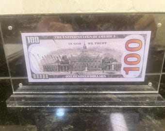 ドナルド・トランプ大統領直筆サイン入り、アクリル製8×4インチ