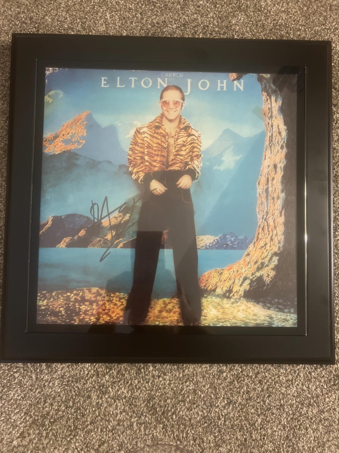 エルトン・ジョン直筆サイン入りアルバムLP（額入りカリブー） - Etsy 日本