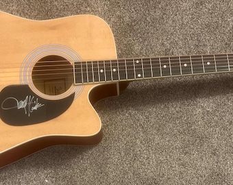 Toby Keith Signed Blonde Acoustic Guitar