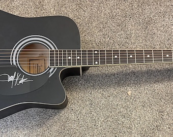 Toby Keith Signed Black Acoustic Guitar