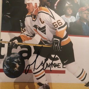Mario Lemieux Pittsburgh Penguins Legende signiertes 8x10 Photo