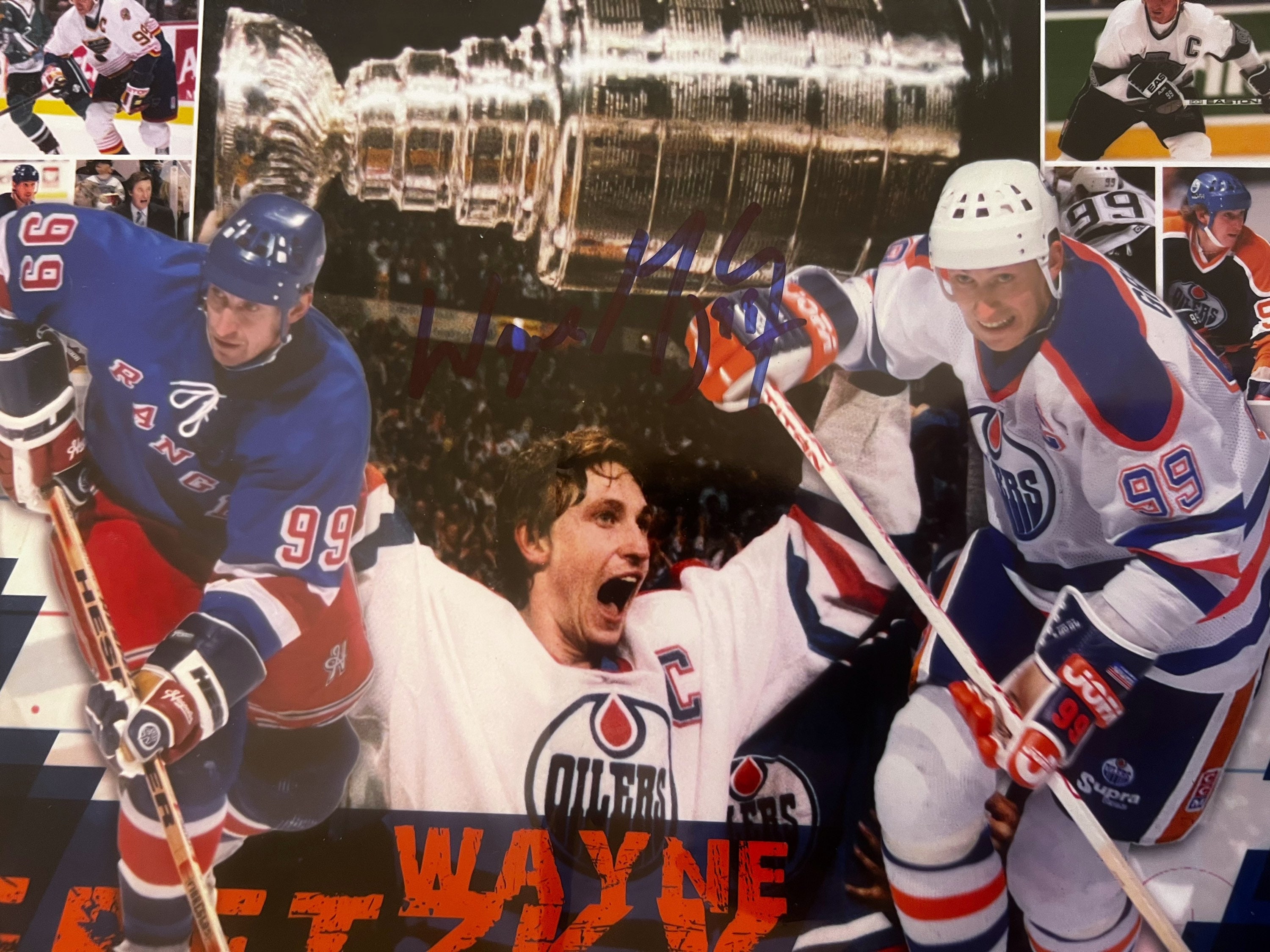 Shop Wayne Gretzky New York Rangers Autographed Vintage Throwback Blue CCM New  York Jersey