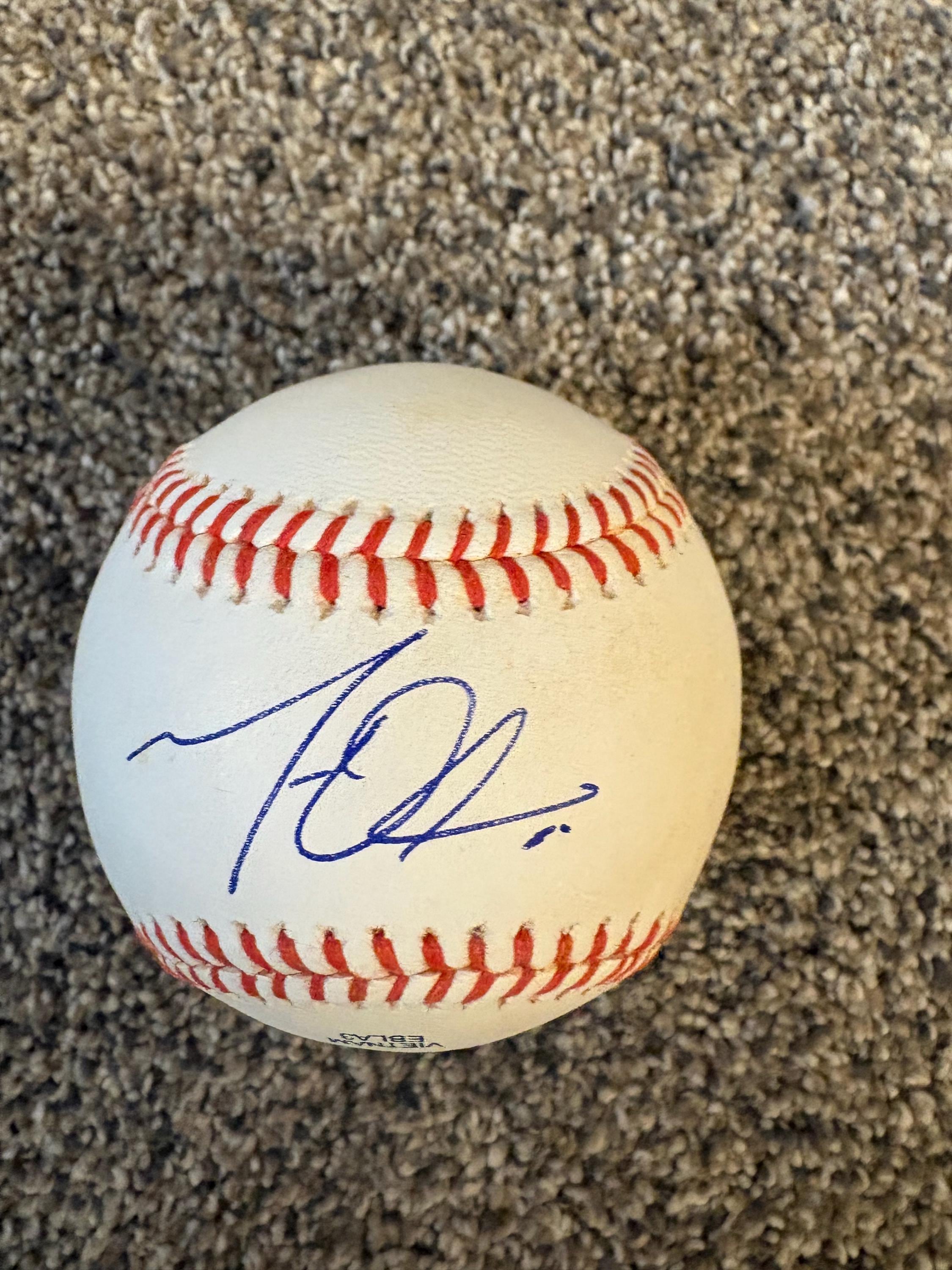Matt Olson Atlanta Braves 1st Baseman Signed MLB Baseball 300 Hr's