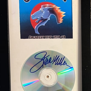 Steve Miller Signed Framed Cd w/Cover Photo Band