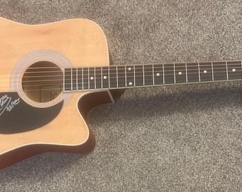 Zach Bryan Signed Blonde Acoustic Guitar