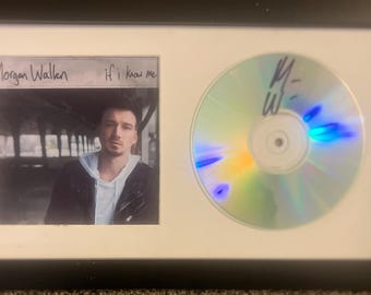 Morgan Wallen Signed Framed CD w Cover Photo n 7x13 If I Know Me